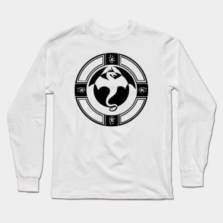 Dragon - Original Logo Banner Sigil - Dark Design for Light Fabrics Long Sleeve T-Shirt